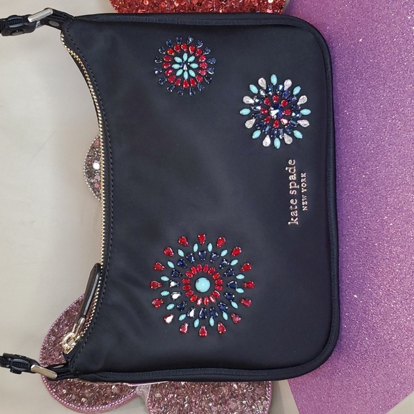 🎉HP🎉 Kate Spade ❤️♠️NWT♠️❤️ Bejeweled Evening Shoulder Purse!❤️♠️❤️♠️❤️♠️ - Picture 16 of 16
